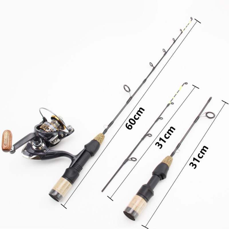 60cm 2 dicas haste carretel co - Ice Fishing Tip Up avaliação e preço