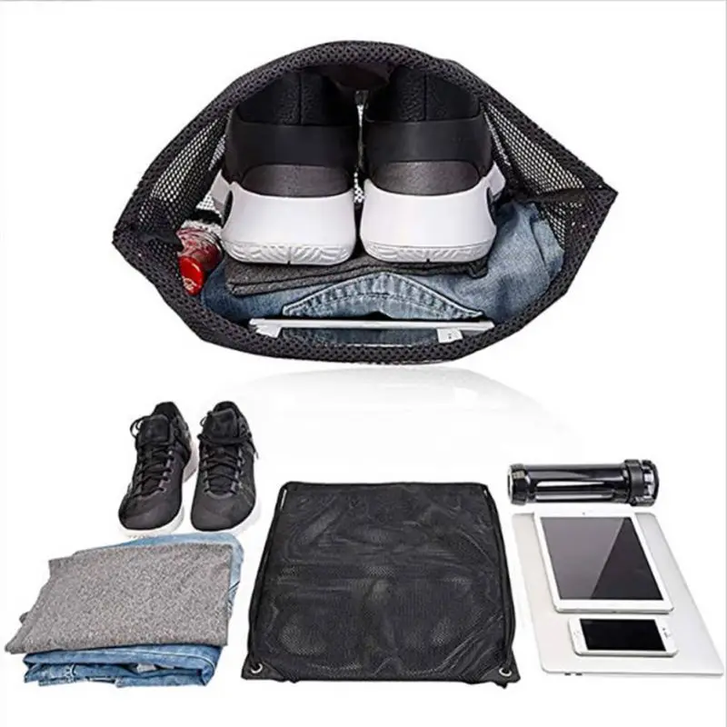 Mochila de malha com corda, bo - Fishing Equipment Bag avaliação e preço