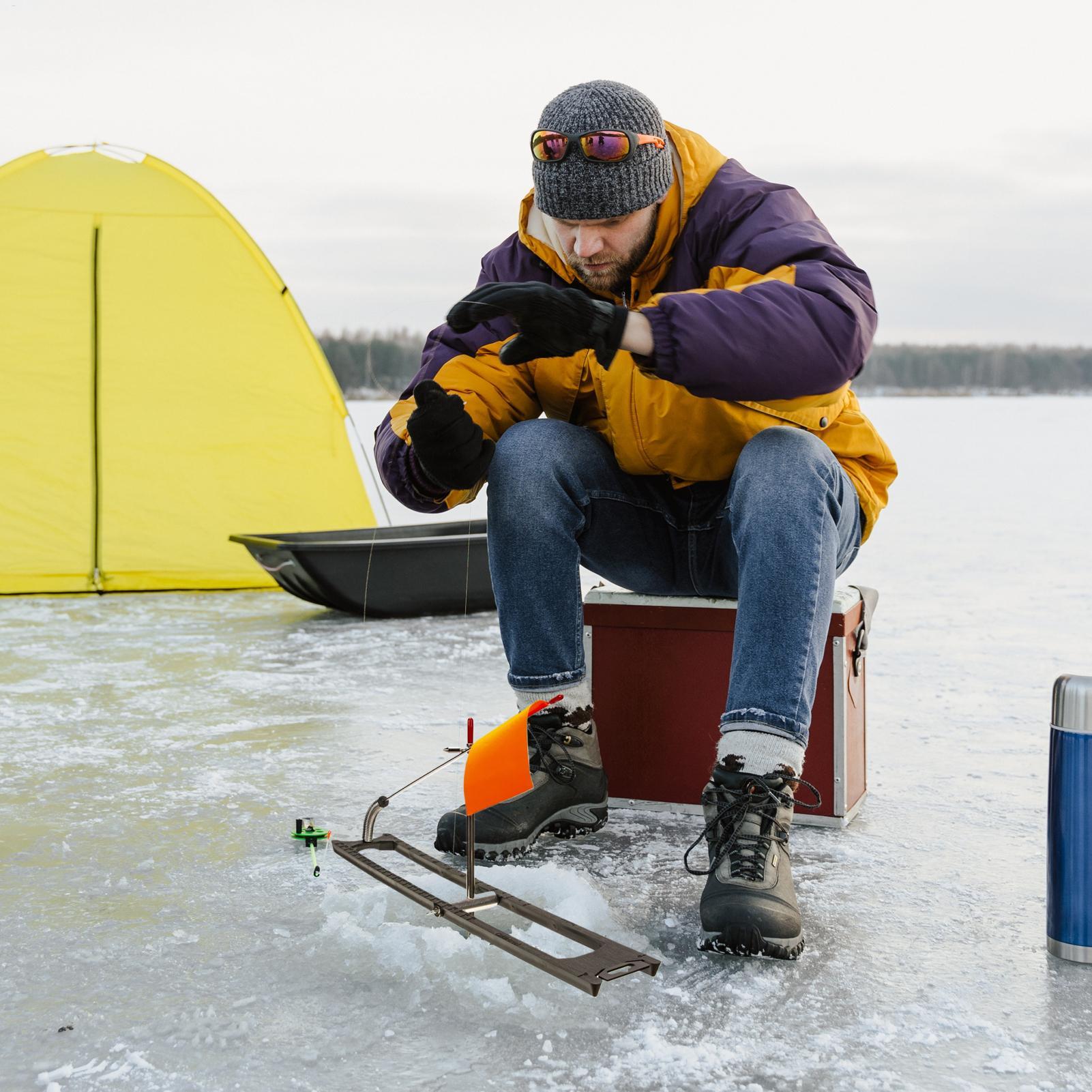 Pesca no gelo ponta para cima  - Ice Fishing Tip Up avaliação e preço